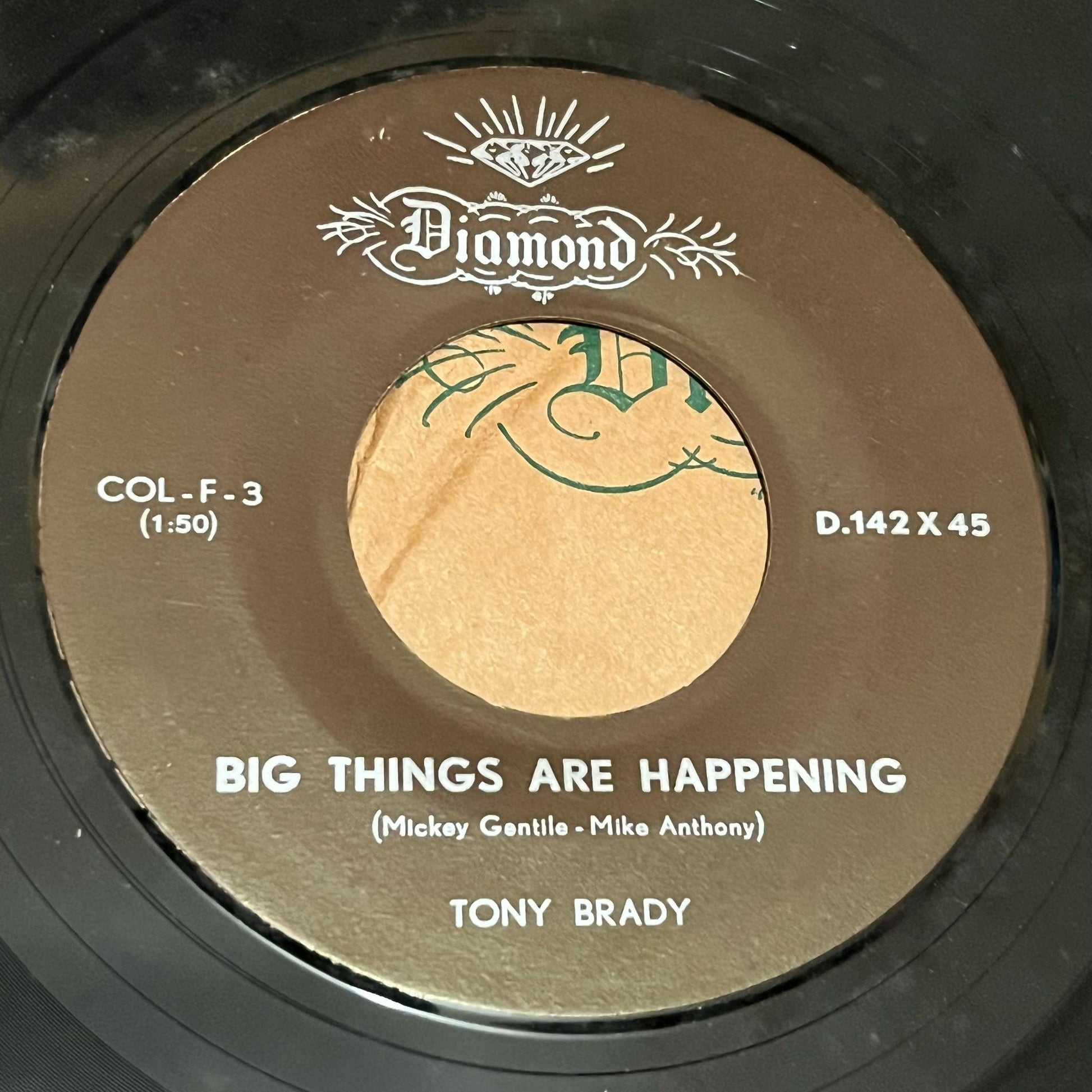Tony Brady - Big Things Are Happening / Golden Boy - Five Flags Records