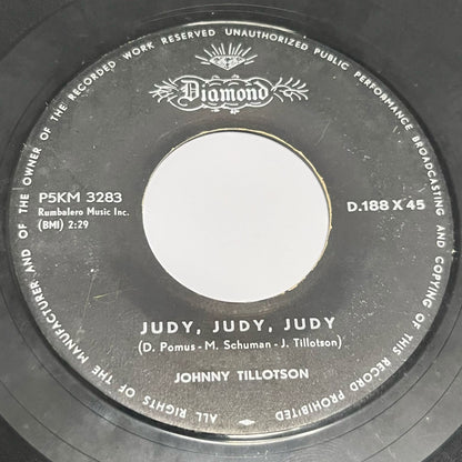 Johnny Tillotson - You Can Never Stop Me Loving You / Judy, Judy, Judy - Five Flags Records