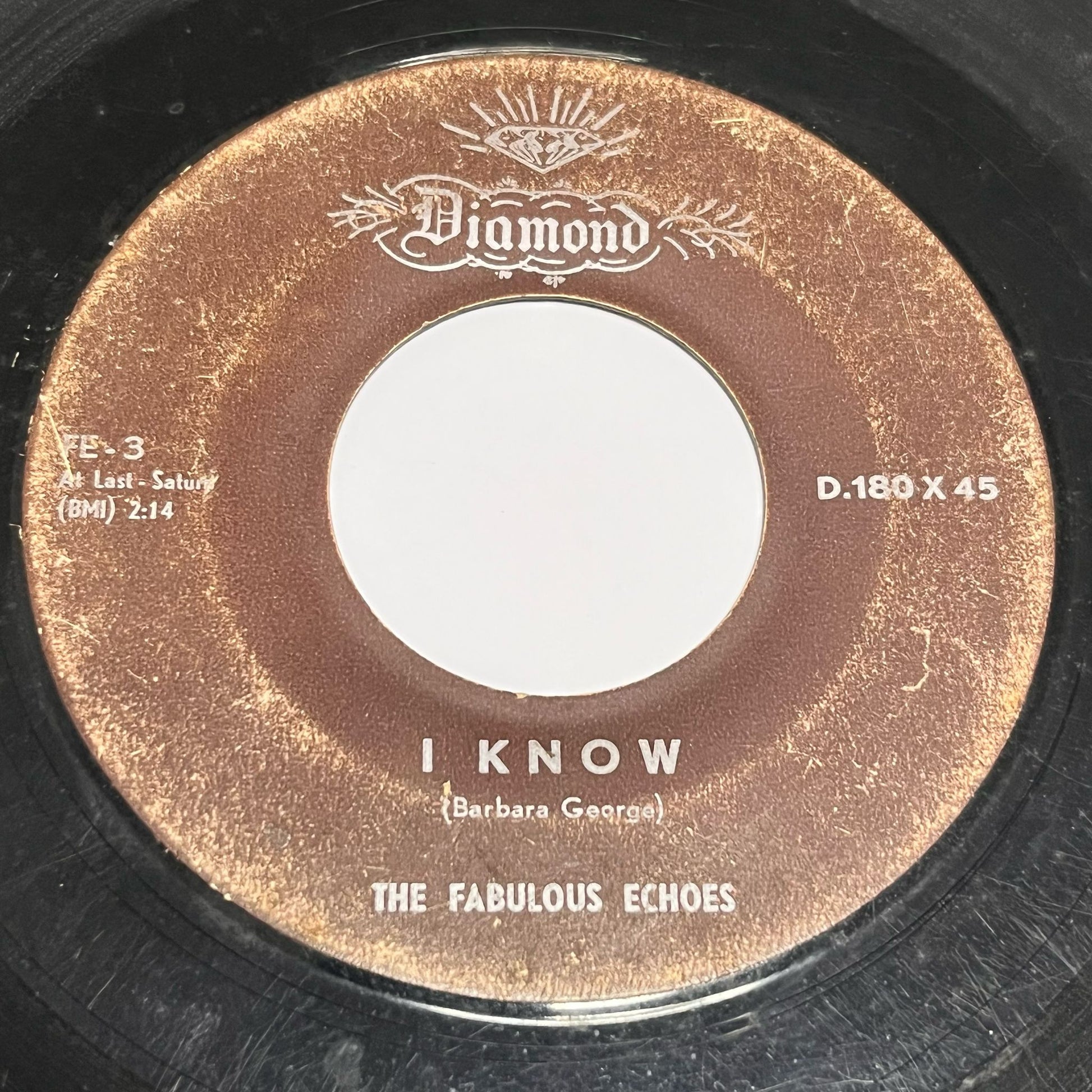 The Fabulous Echoes - I Know / Loop De Loop - Five Flags Records
