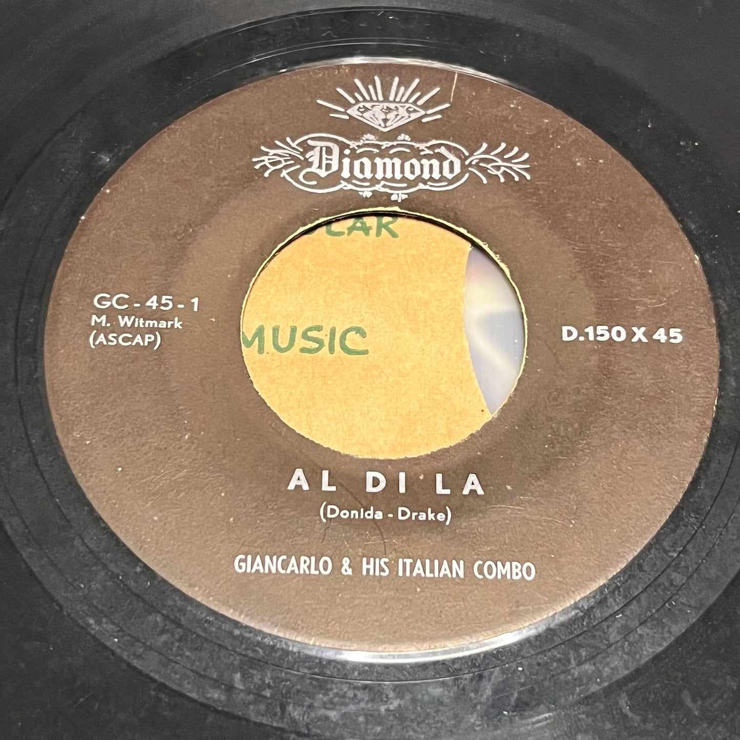 Giancarlo & His Italian Combo - Al Di La / Venti Quatromila Baci (24 Thousand Kisses) - Five Flags Records