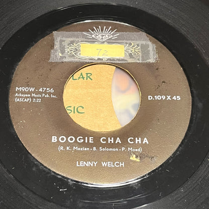 Lenny Welch - Changa Rock / Boogie Cha Cha - Five Flags Records