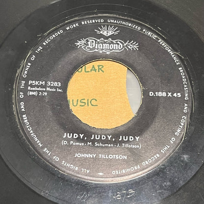 Johnny Tillotson - You Can Never Stop Me Loving You / Judy, Judy, Judy - Five Flags Records