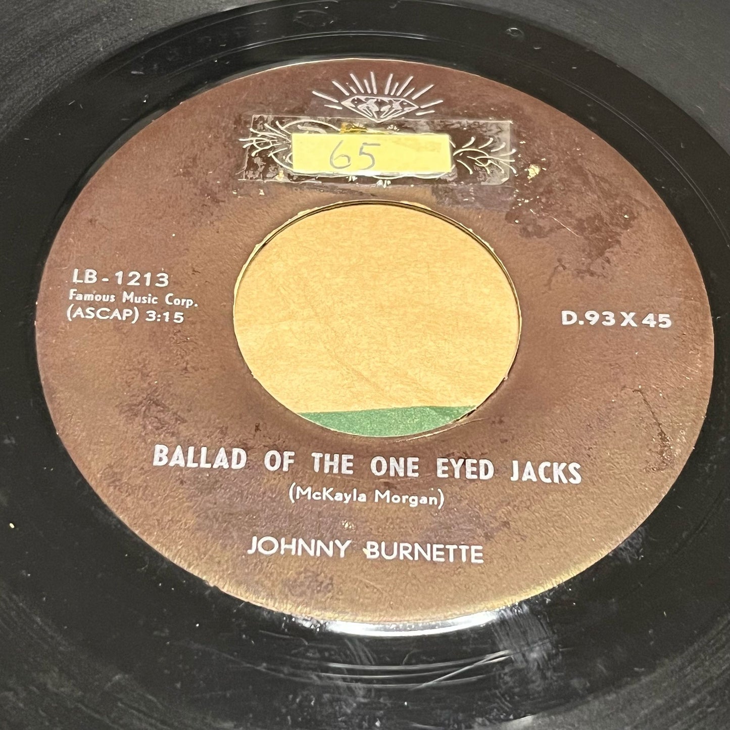 Johnny Burnette - Big Big World / Ballad Of The One Eyed Jacks - Five Flags Records