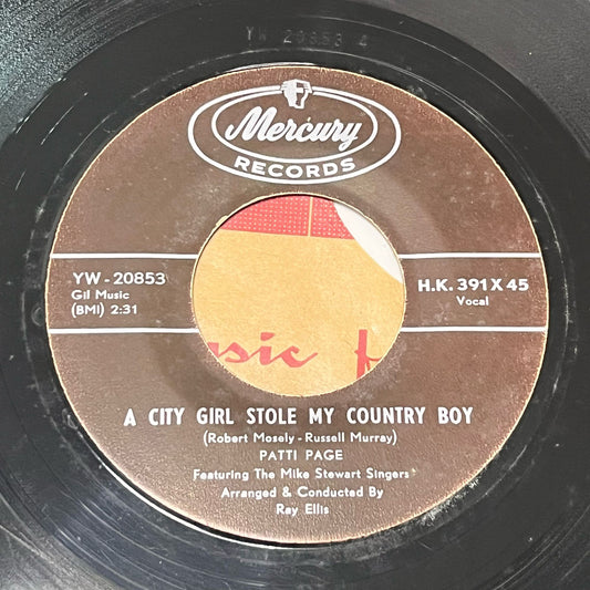 Patti Page - A City Girl Stole My Country Boy / Dondi - Five Flags Records