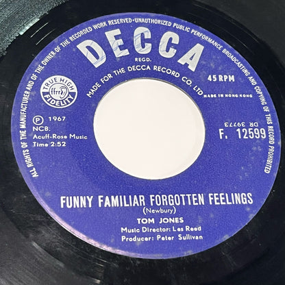Tom Jones - Funny Familiar Forgotten Feelings / I'll Never Let You Go - Five Flags Records