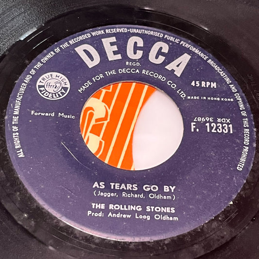 The Rolling Stones - As Tears Go By / 19th Nervous Breakdown - Five Flags Records