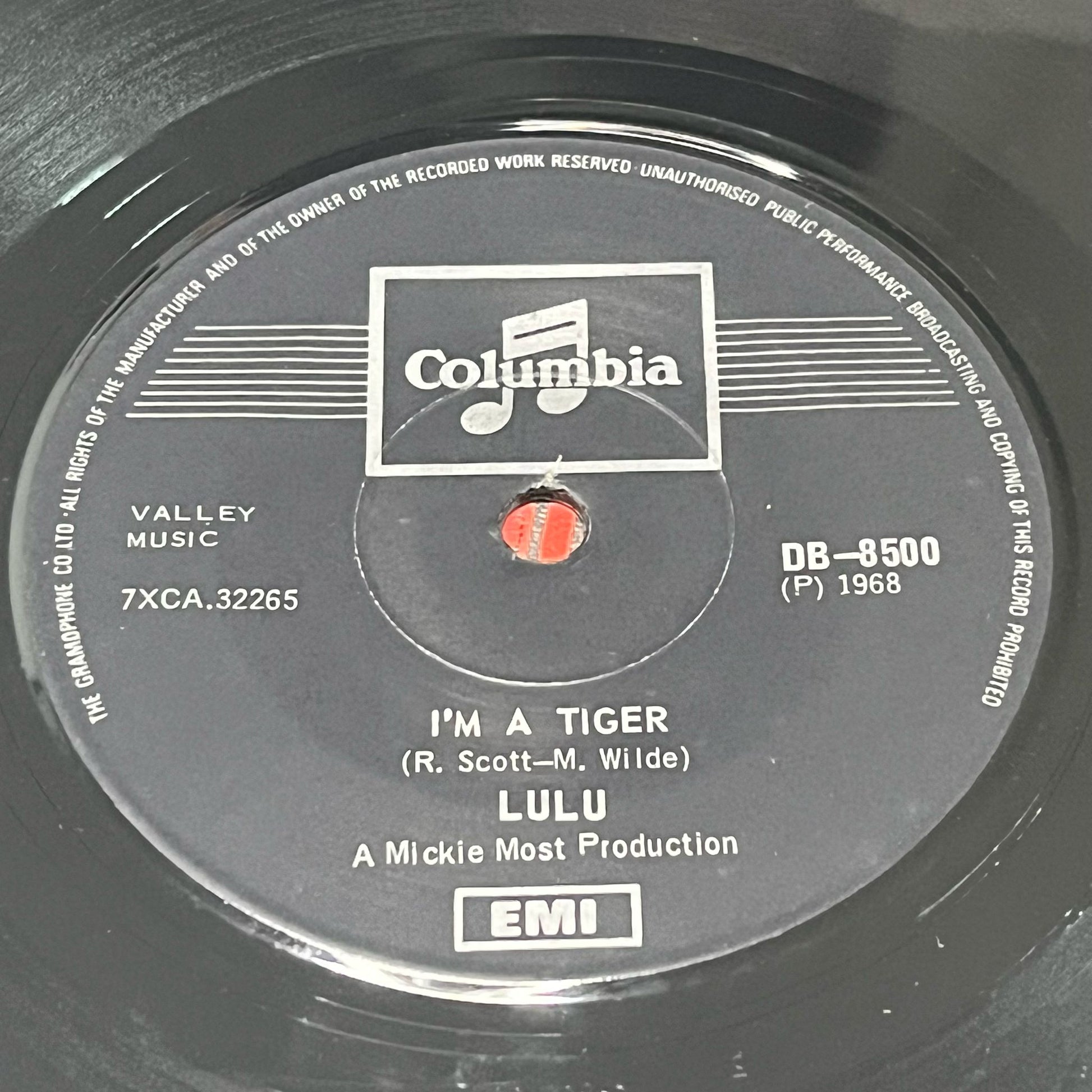 Lulu - I'm A Tiger / Without Him - Five Flags Records