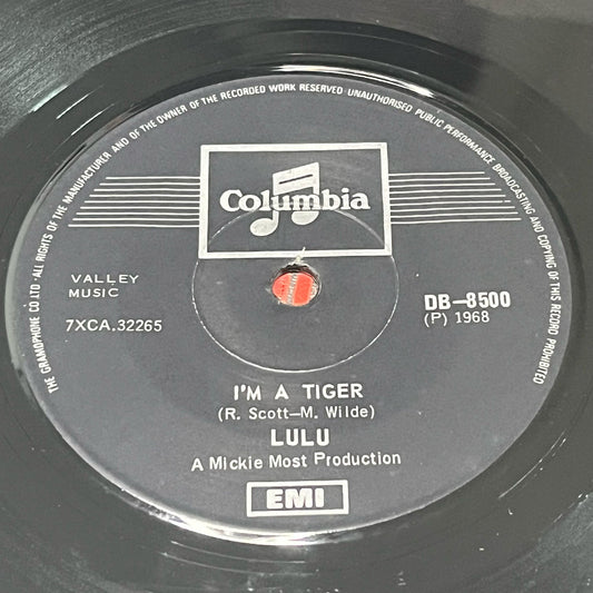 Lulu - I'm A Tiger / Without Him - Five Flags Records
