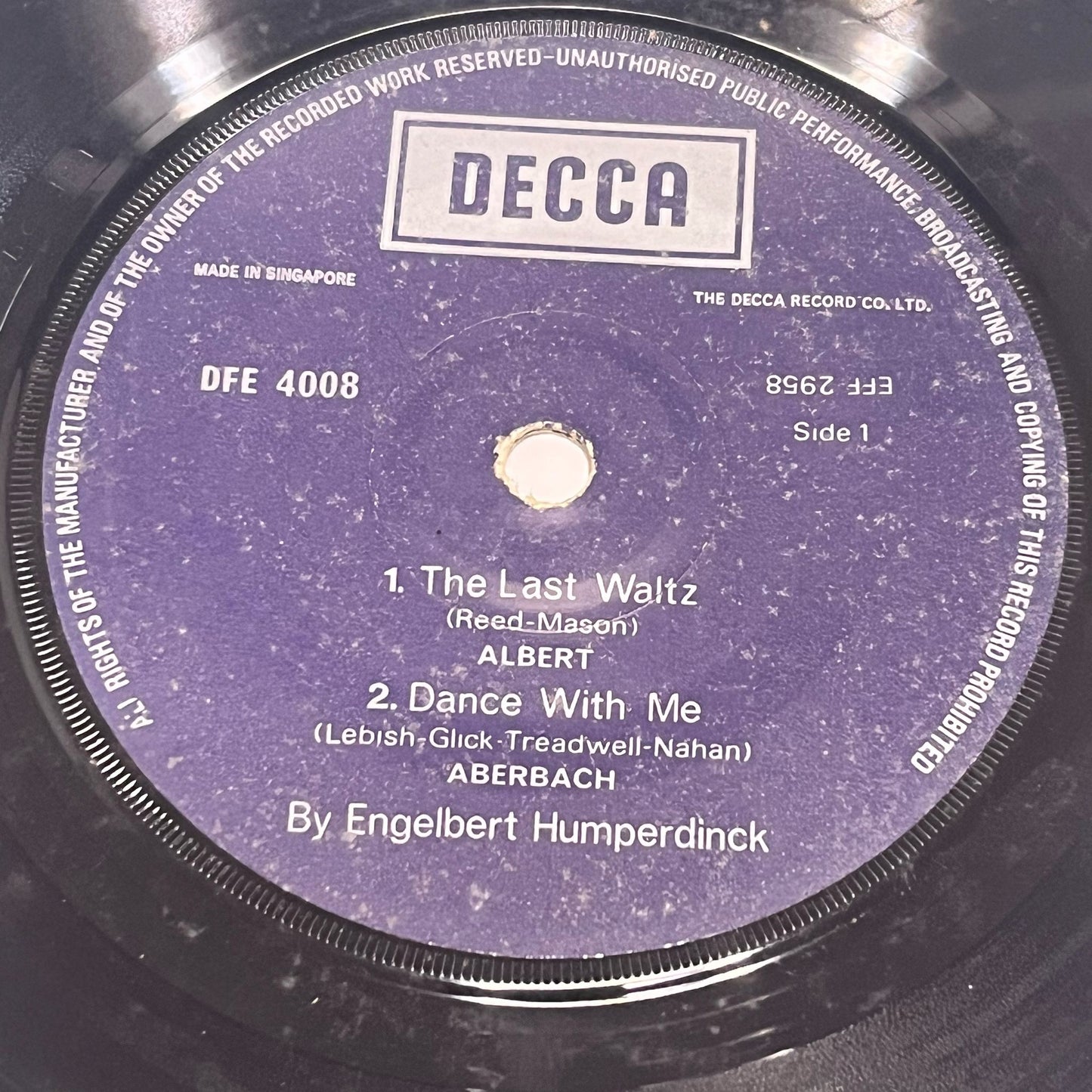 Engelbert Humperdinck - The Last Waltz - Five Flags Records