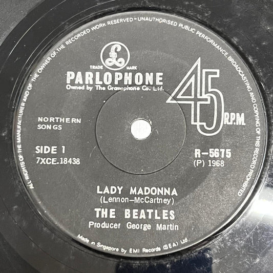 The Beatles - Lady Madonna / The Inner Light - Five Flags Records