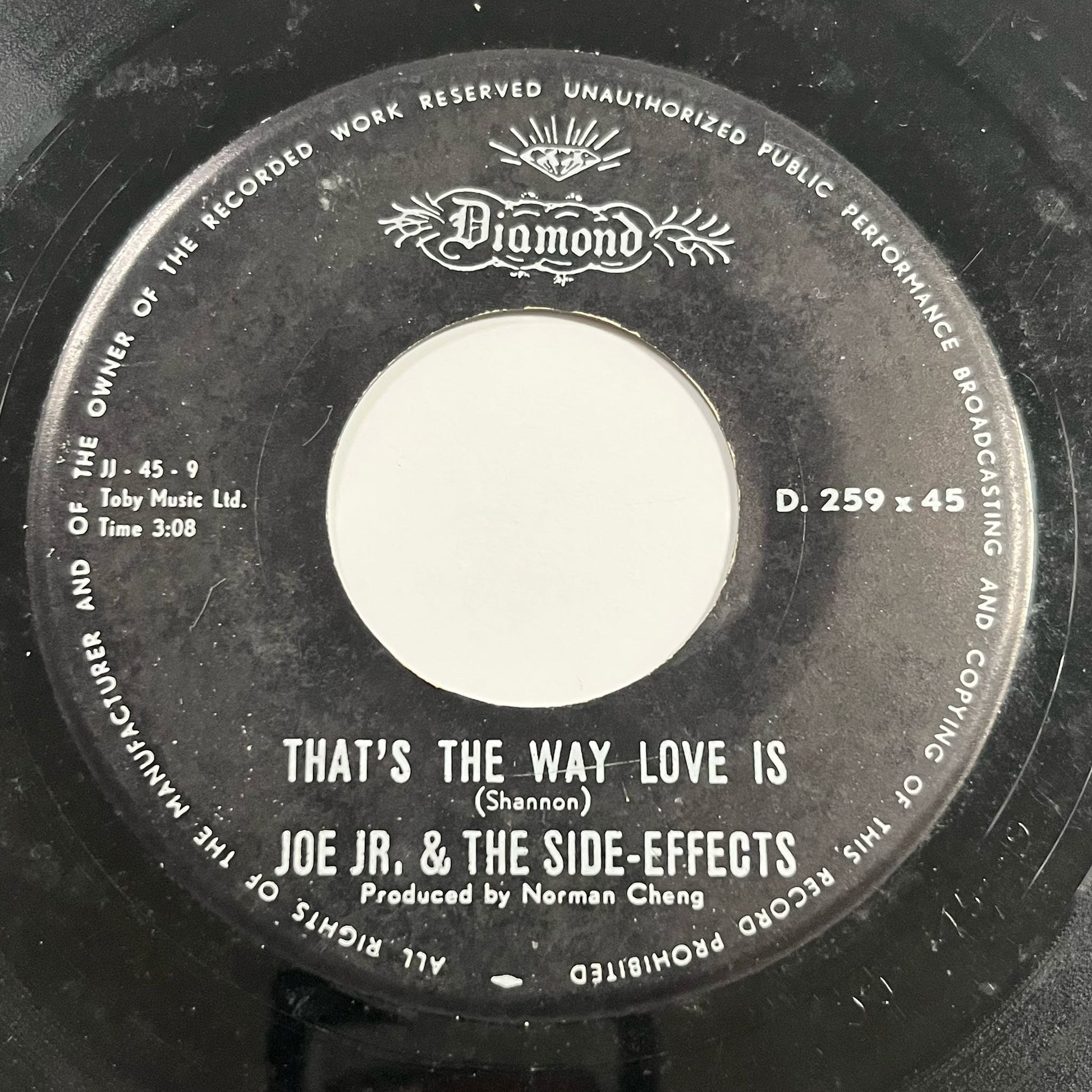 Joe Jr. & The Side-effects - That's The Way Love Is / Funny How Love Can Be - Five Flags Records