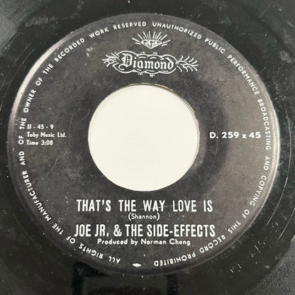 Joe Jr. & The Side-effects - That's The Way Love Is / Funny How Love Can Be - Five Flags Records