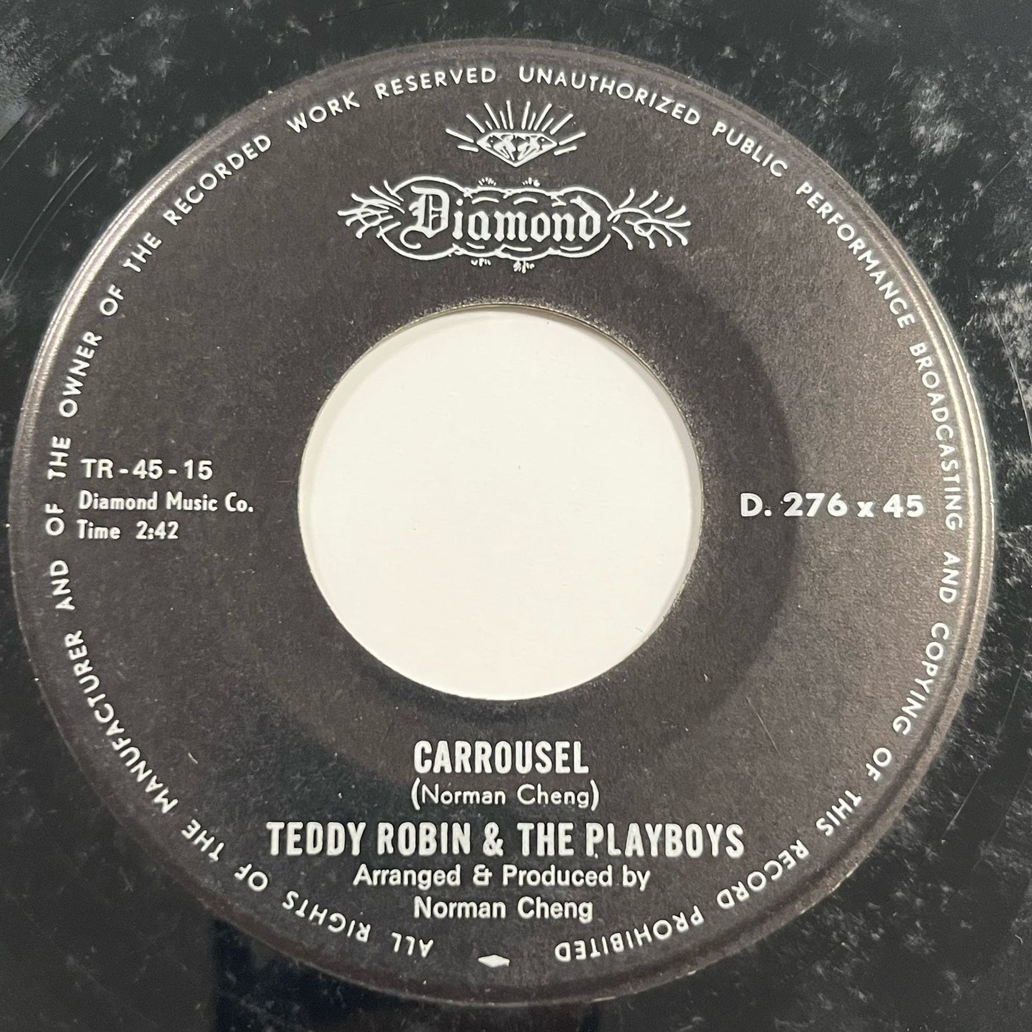 Teddy Robin & the Playboys - Carrousel / Young Beat - Five Flags Records