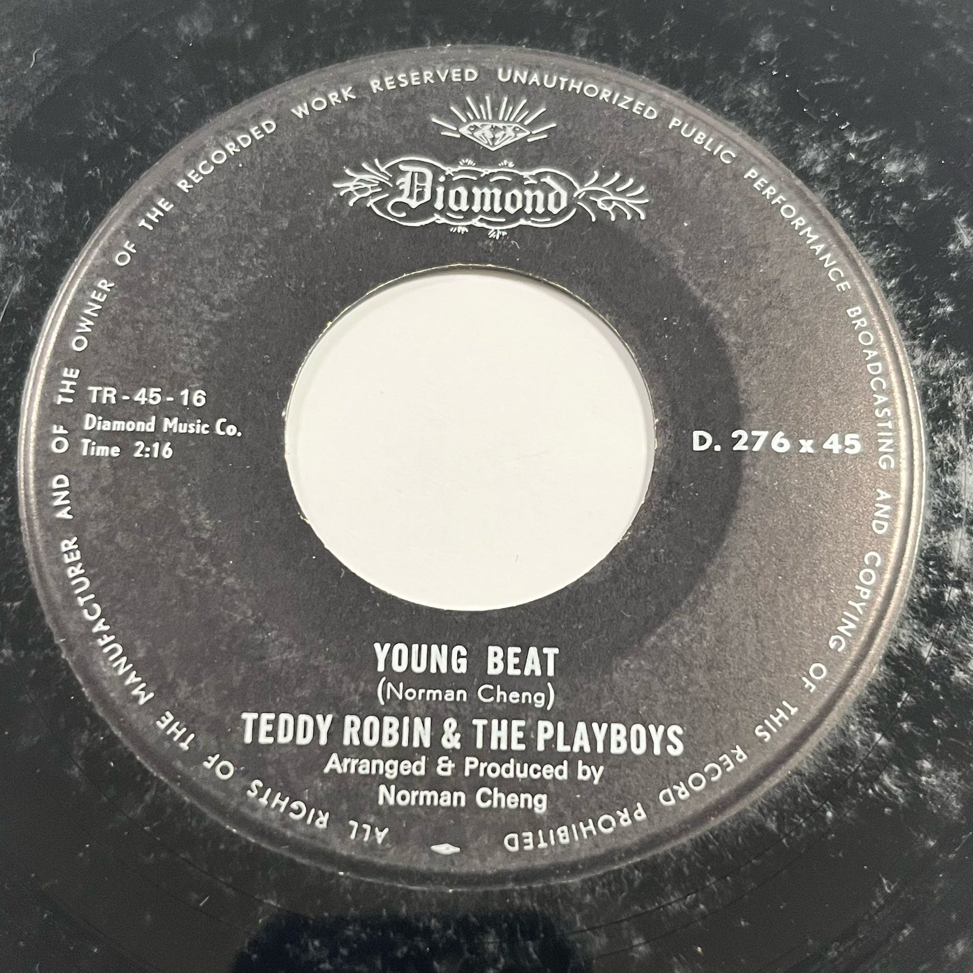 Teddy Robin & the Playboys - Carrousel / Young Beat - Five Flags Records