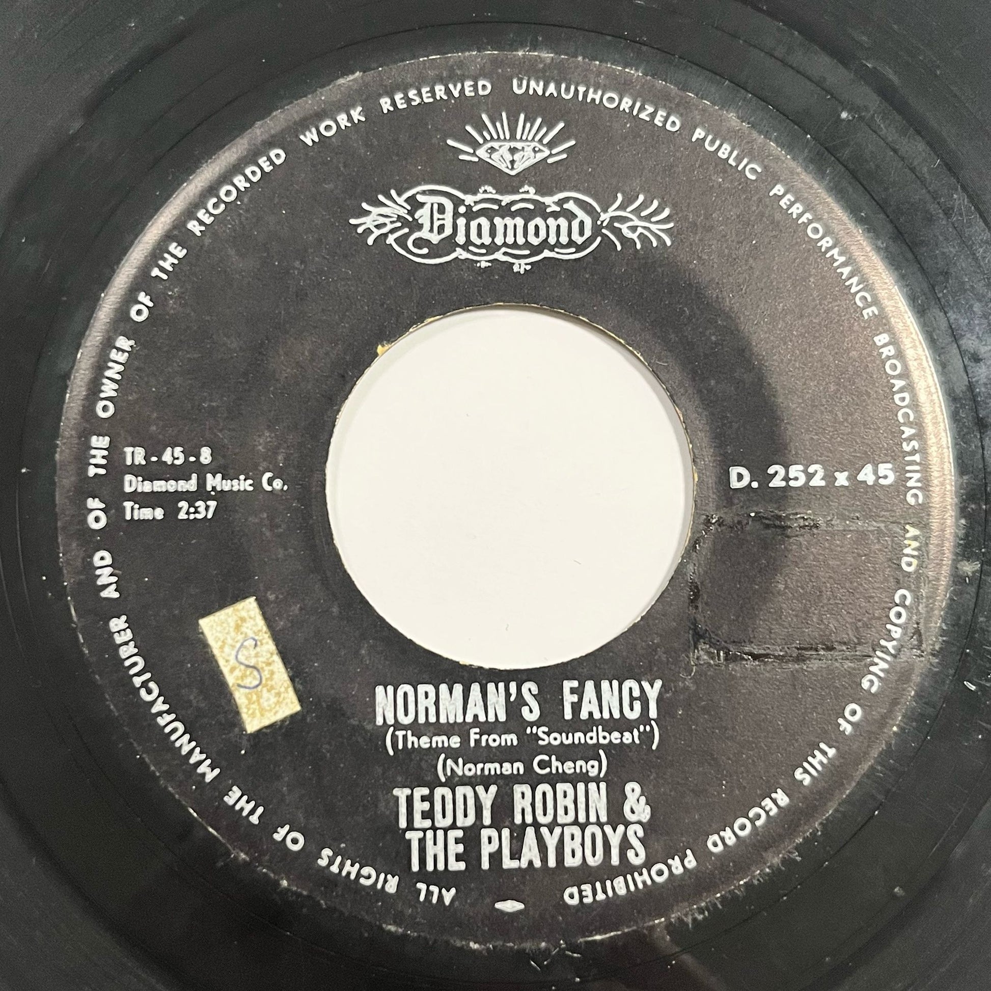 Teddy Robin & The Playboys - We Can't Go On This Way / Norman's Fancy (Theme From "Soundbeat") (1) - Five Flags Records