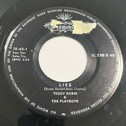 Teddy Robin & The Playboys - Lies / Six Days In May - Five Flags Records