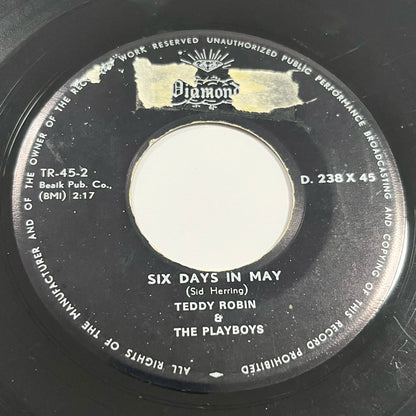 Teddy Robin & The Playboys - Lies / Six Days In May - Five Flags Records