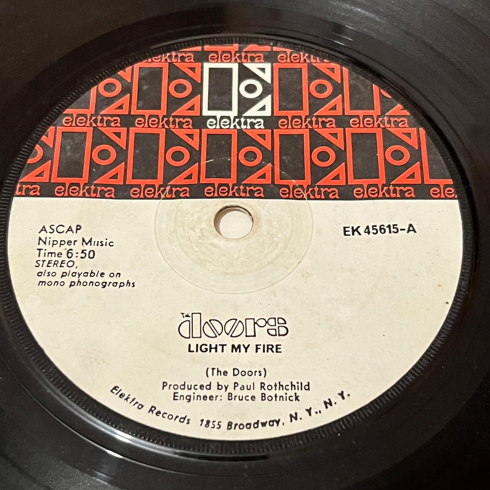 The Doors - Light My Fire / The Crystal Ship - Five Flags Records