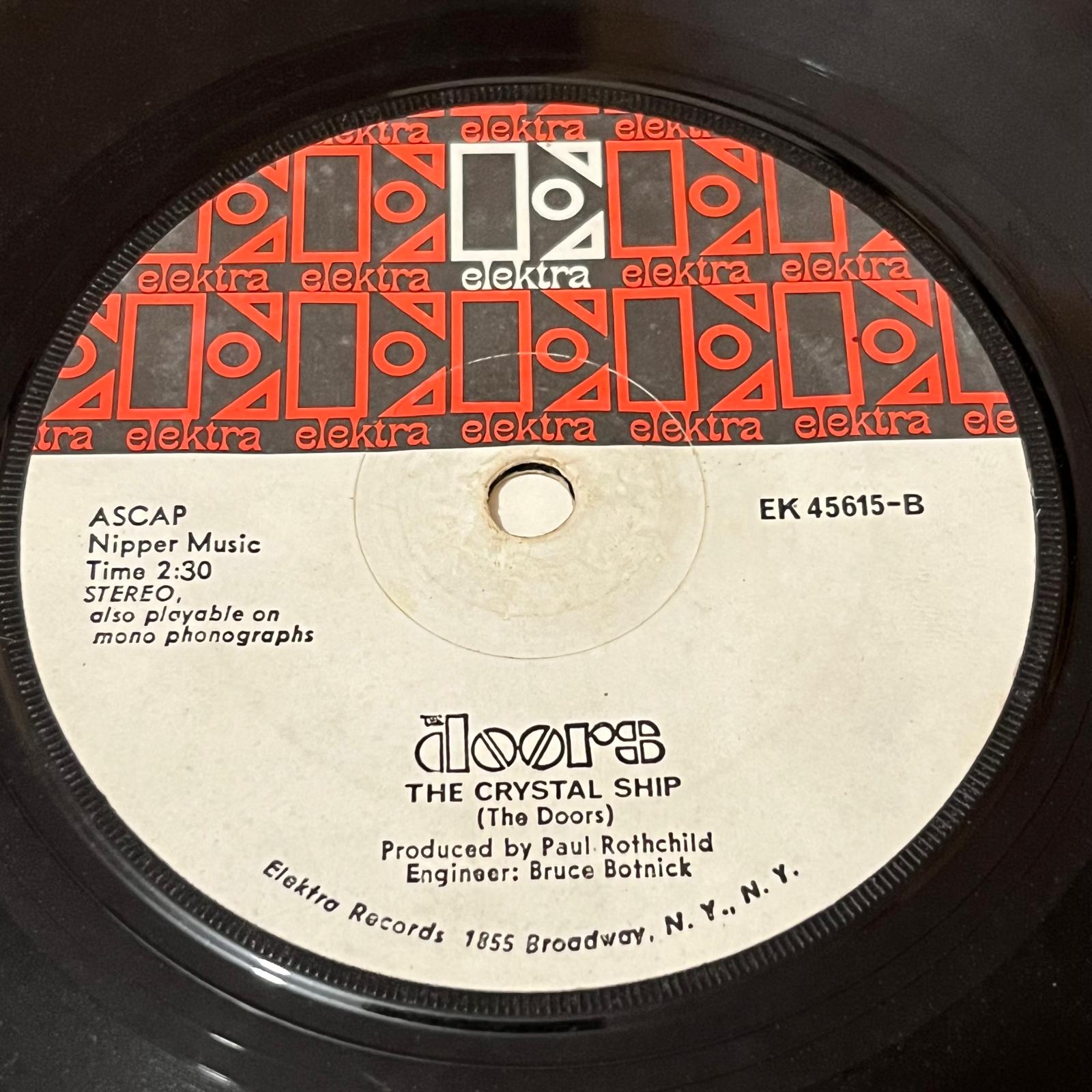 The Doors - Light My Fire / The Crystal Ship - Five Flags Records