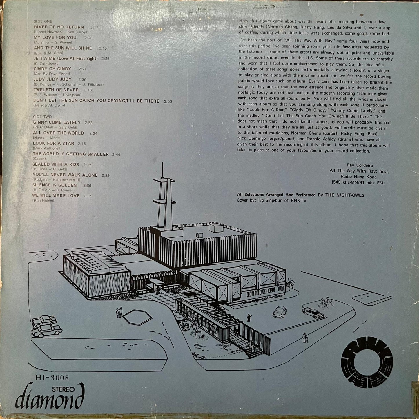 The Night-Owls - All The Way With Ray: Instrumental Versions - Five Flags Records