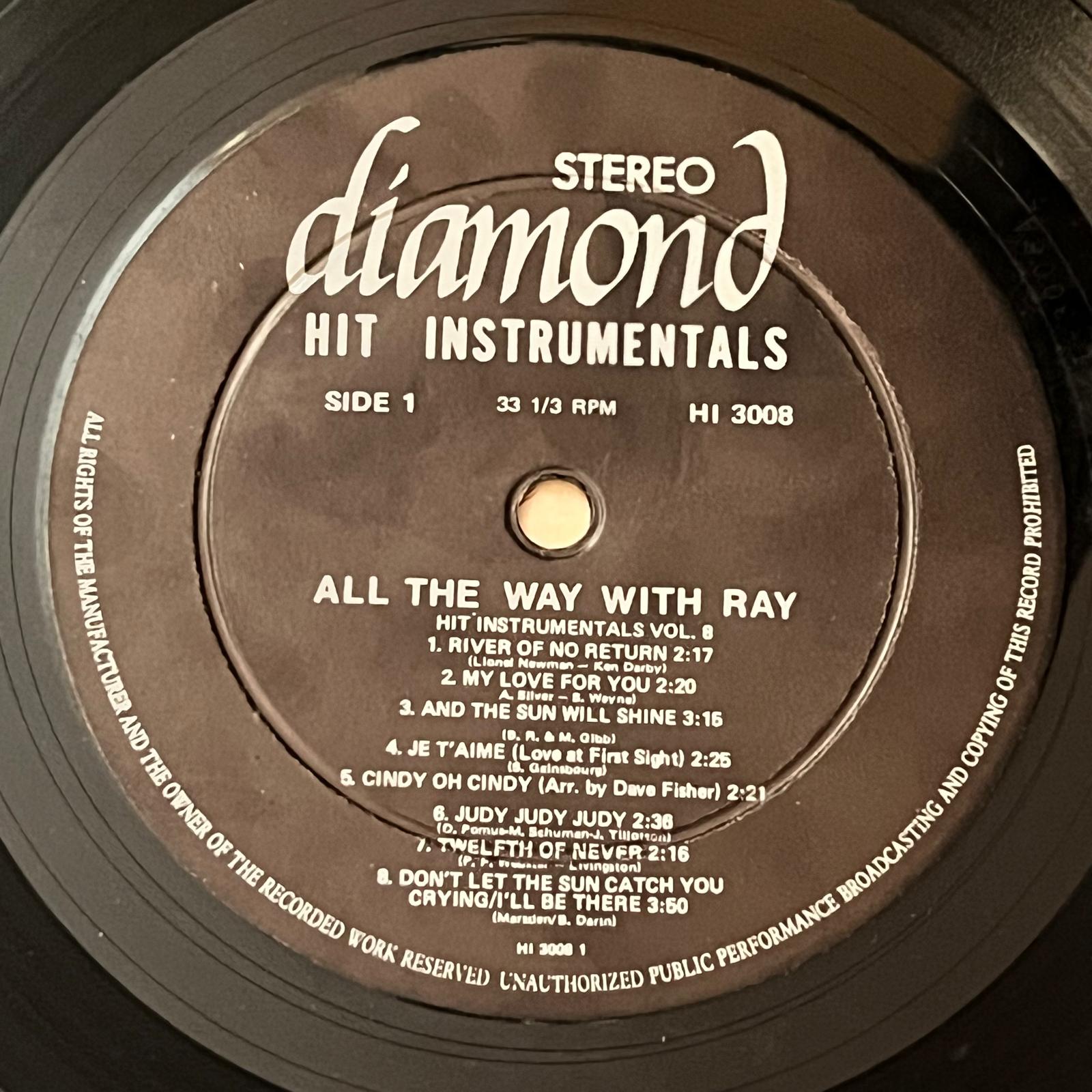 The Night-Owls - All The Way With Ray: Instrumental Versions - Five Flags Records