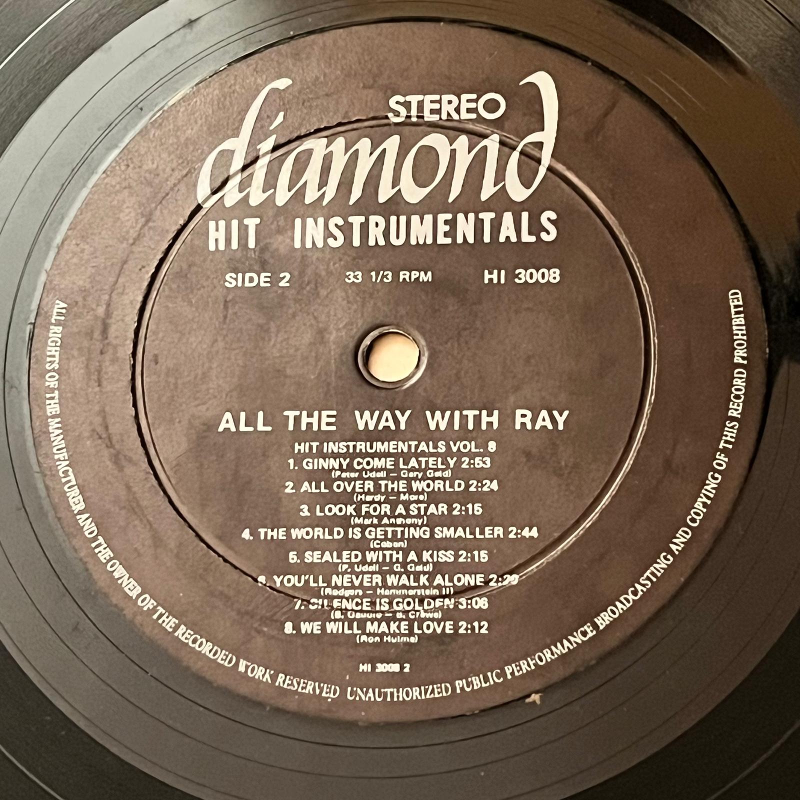 The Night-Owls - All The Way With Ray: Instrumental Versions - Five Flags Records