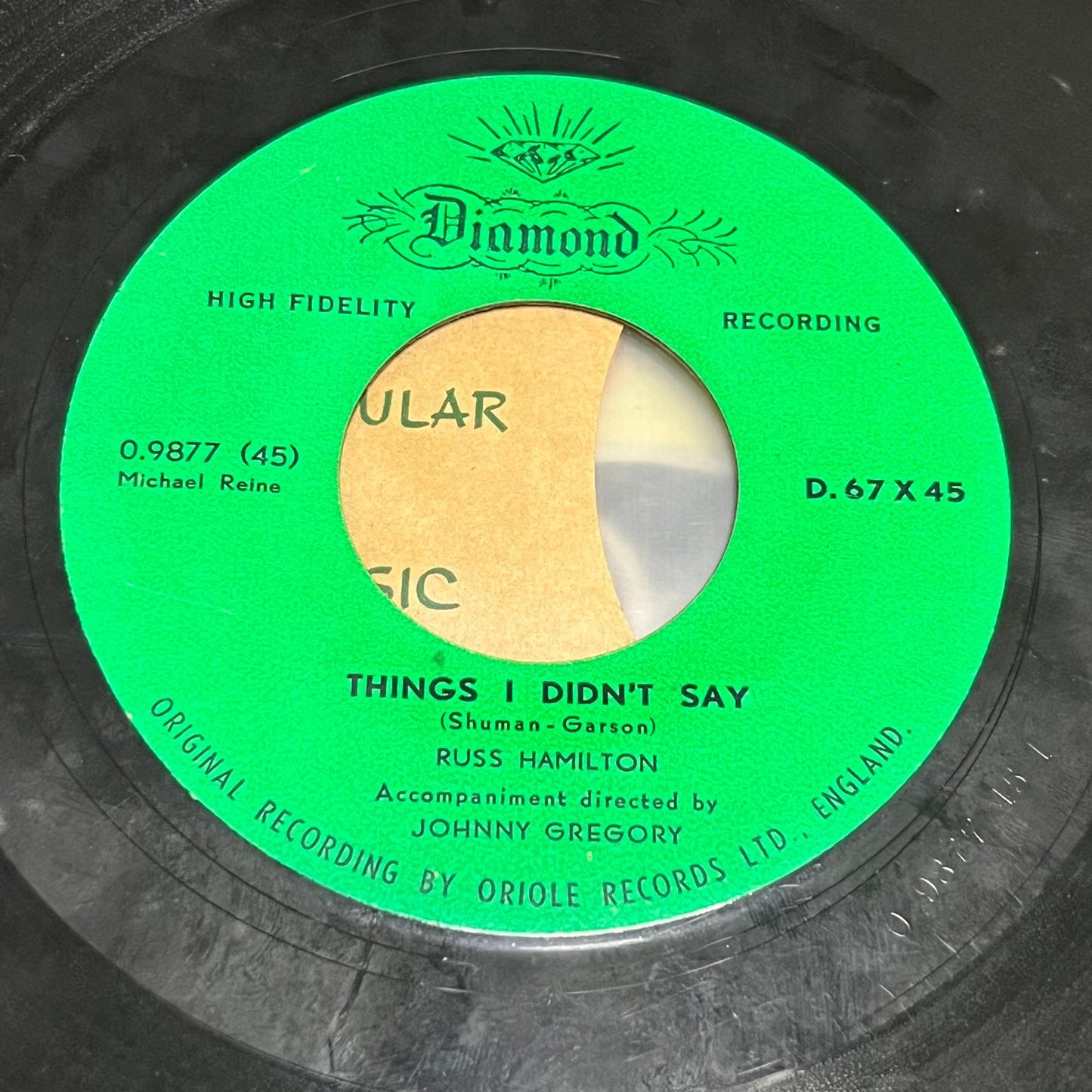 Russ Hamilton - Strange Are The Ways Of Love / Things I Didn't Say - Five Flags Records