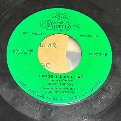 Russ Hamilton - Strange Are The Ways Of Love / Things I Didn't Say - Five Flags Records