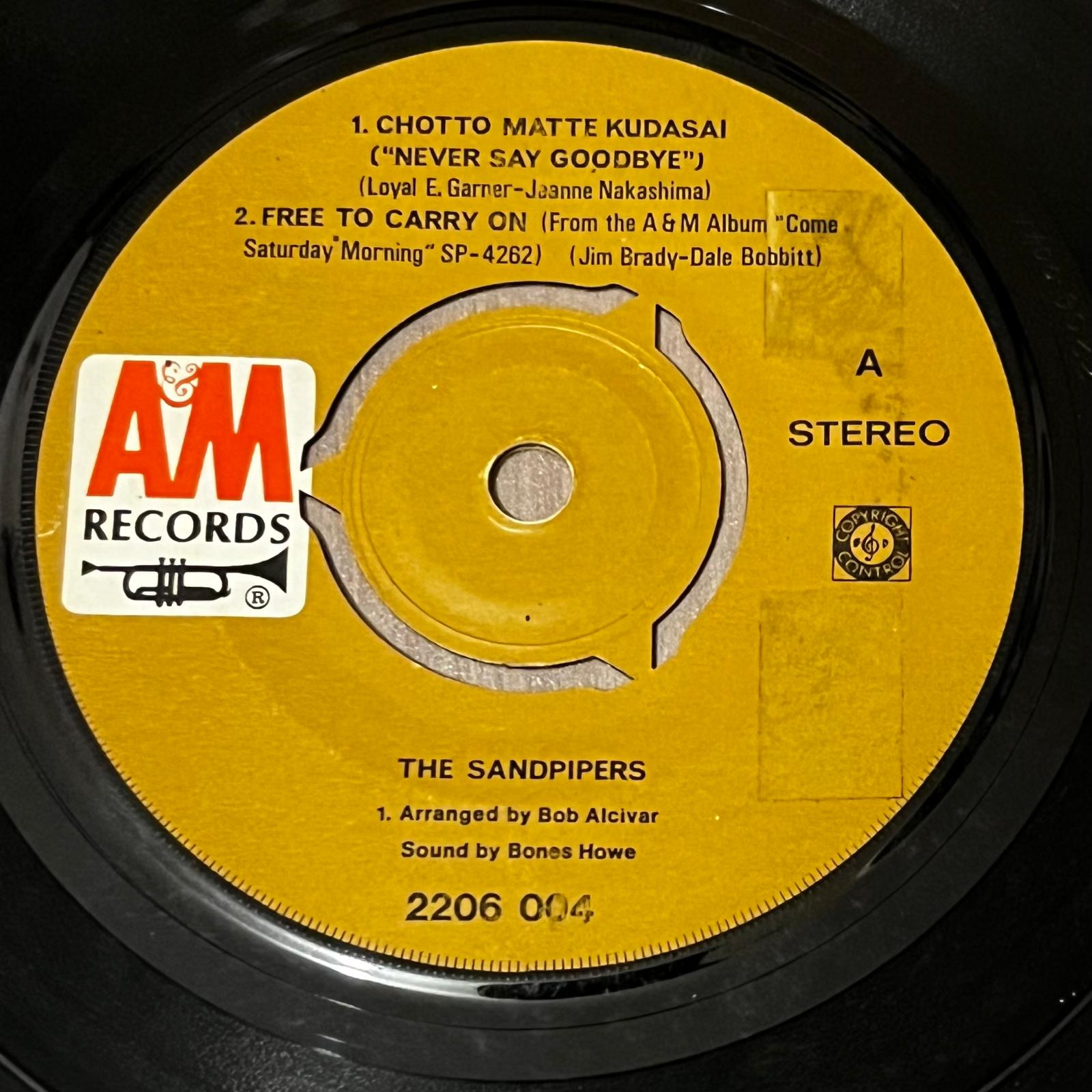 The Sandpipers - Chotto Matte Kudasai - Five Flags Records
